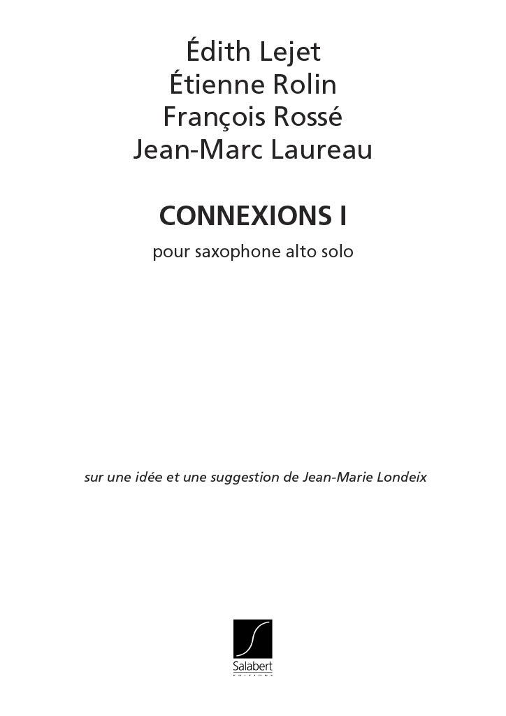 Lejet-Rolin-Rosse Connexions I (Londeix)